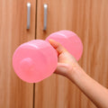 Pink refillable water dumbbell hand weight