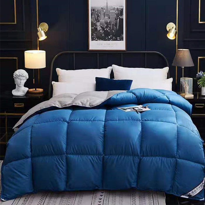 Hendrano Box-Quilted Winter Comforter with Two-Tone Finish