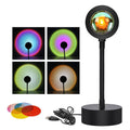 Sunset Projection Lamp with Adjustable Head, Iron Shell Night Light