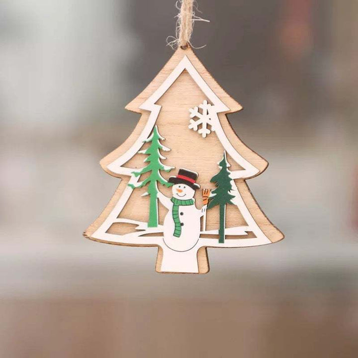 Laser-Cut 3D Wooden Christmas Ornaments – Star, Bell &amp; Bear