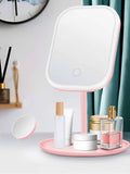Hendrano™ Portable LED Makeup Mirror with Three Light Modes and Dimmer