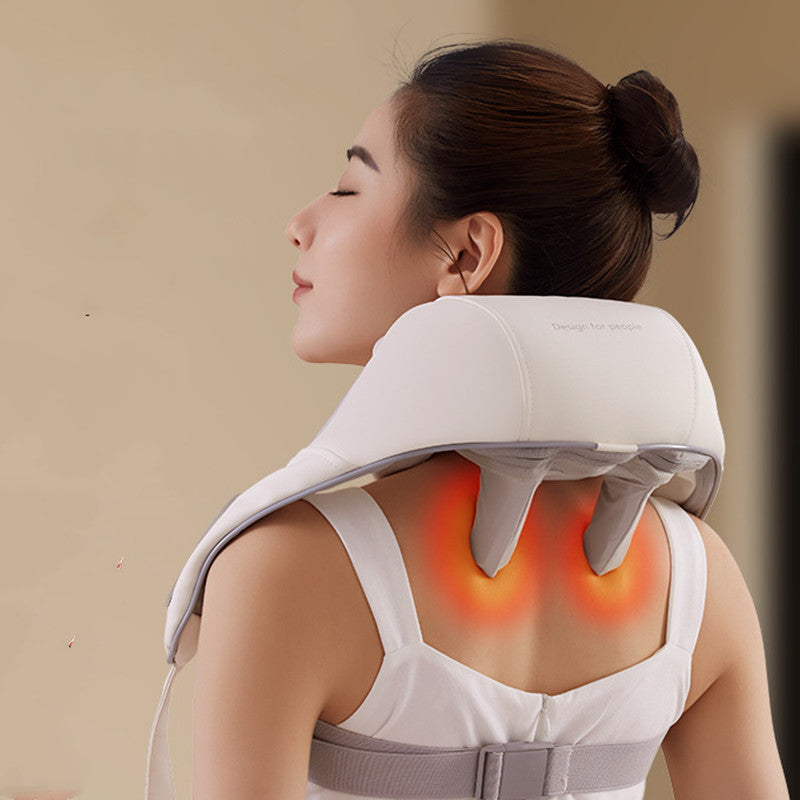 Neck and shoulder massager shawl