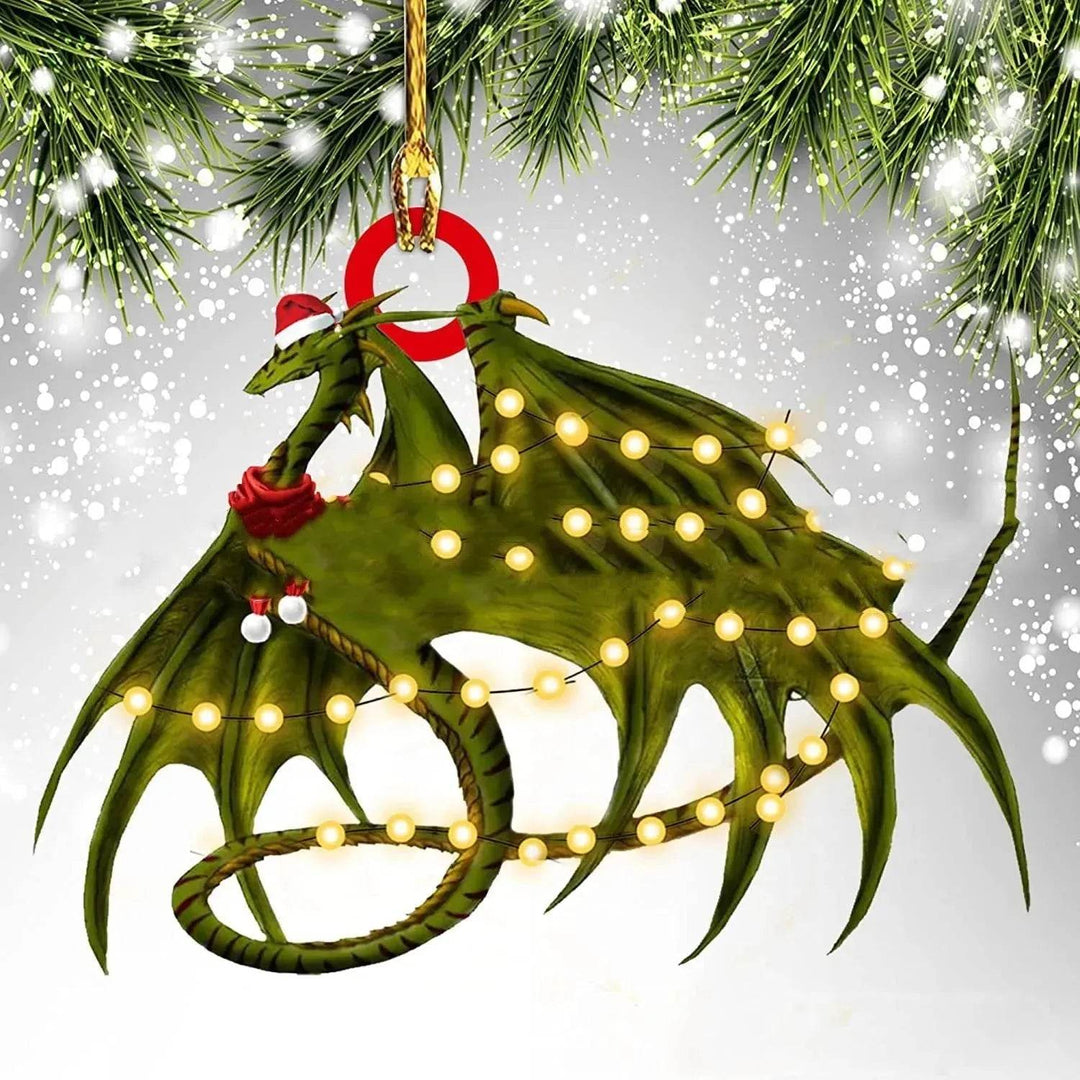 Dinosaur Dragon Egg Acrylic Christmas Ornament – 18 Designs