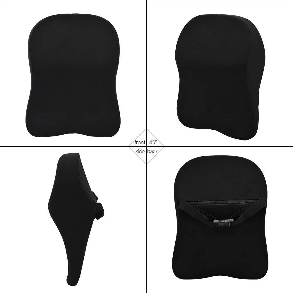 Memory Foam Car Lumbar Pillow with Adjustable Height Support