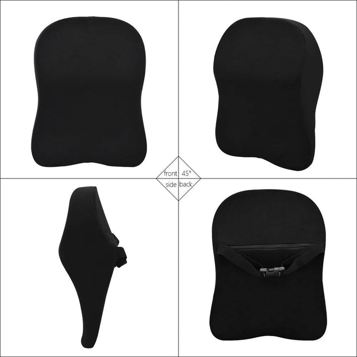 Memory Foam Car Lumbar Pillow with Adjustable Height Support
