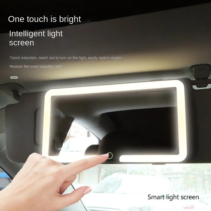 LED Sun Visor Vanity Mirror with Touch Control and 3 Light Modes