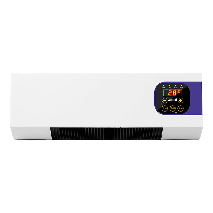 White wall-mounted heater with large touch display