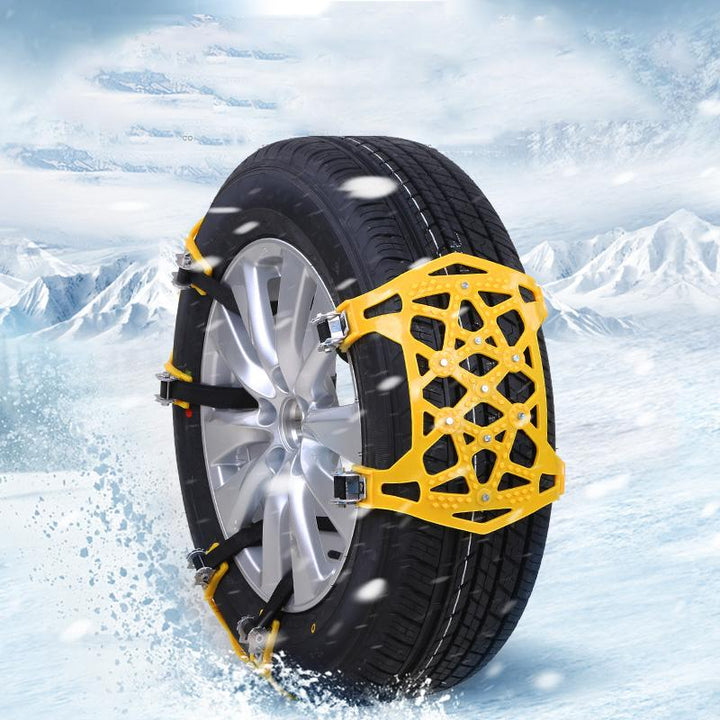 Hendrano™ Steel Snow Chains with X-Spikes for Traction on Ice and Snow
