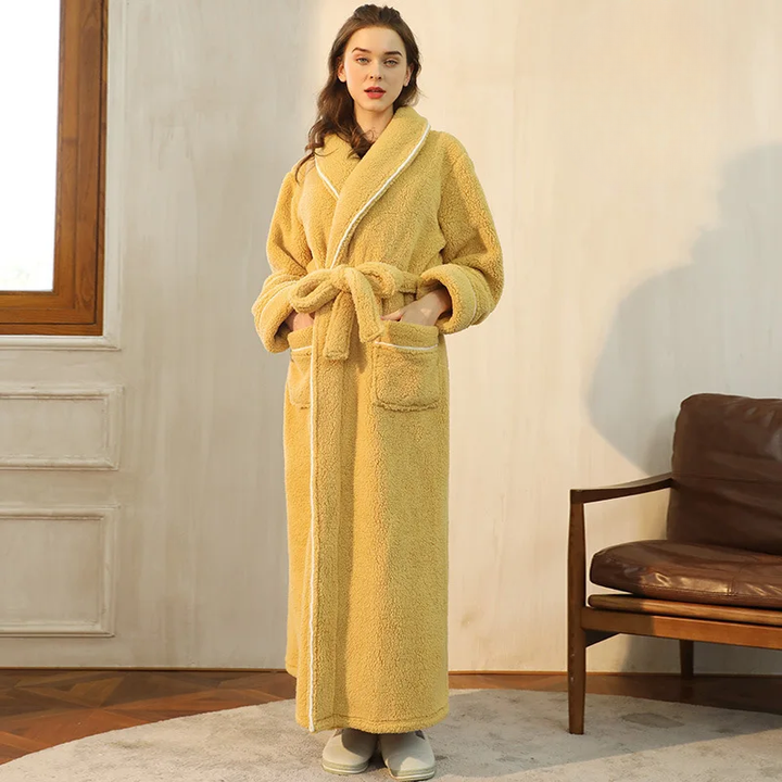 Men’s Flannel Fleece Winter Bathrobe Robe
