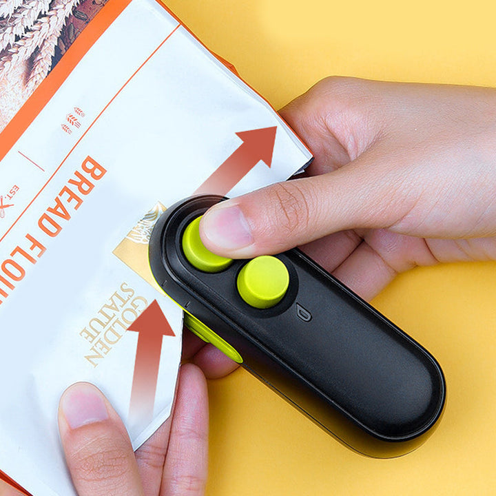 Rechargeable Mini Bag Heat Sealer with Built-In Cutter