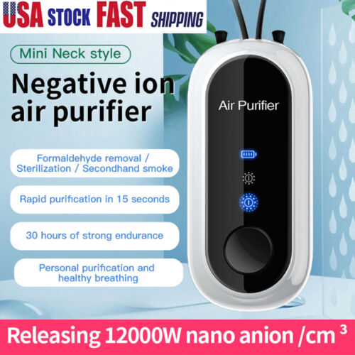 Wearable Mini Air Purifier Necklace with USB Charging