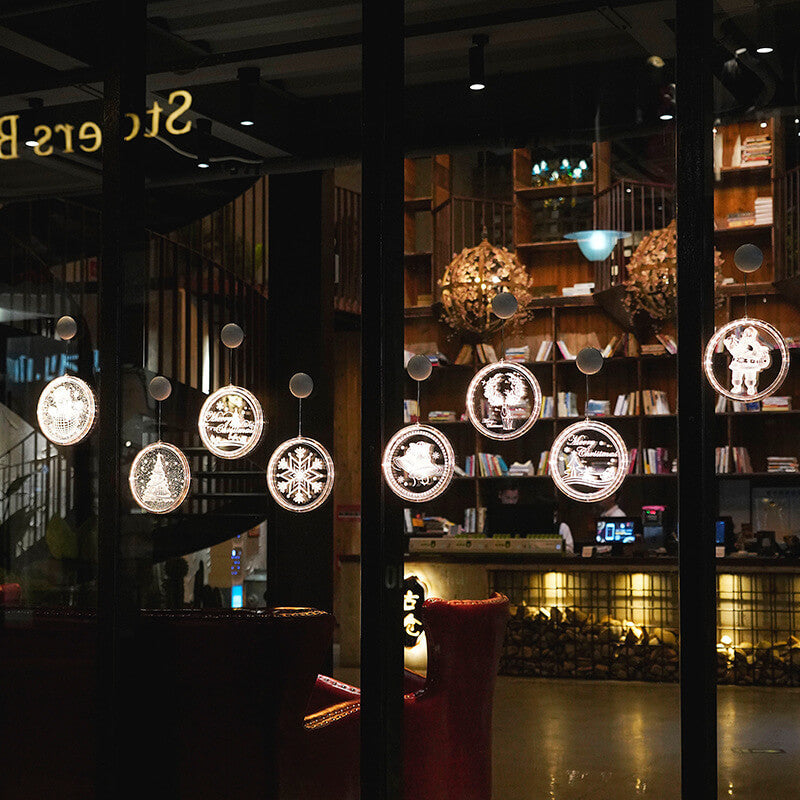 Hendrano™ Acrylic LED Christmas Window Light with Suction Cup