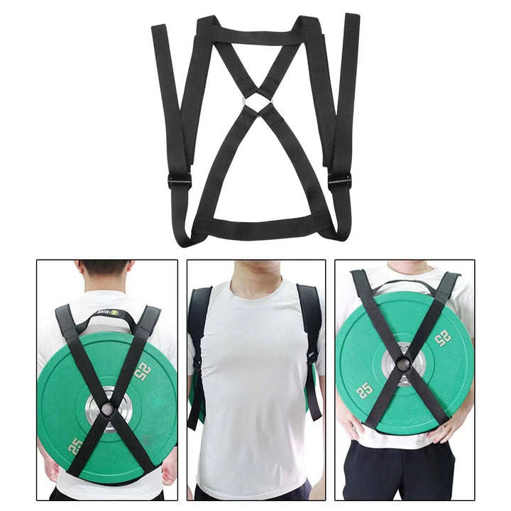 Hendrano™ Adjustable Weighted Vest for Barbell Plates with Padded Back