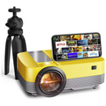 Hendrano™ Mini HD Projector with Tripod and Built-In Speakers