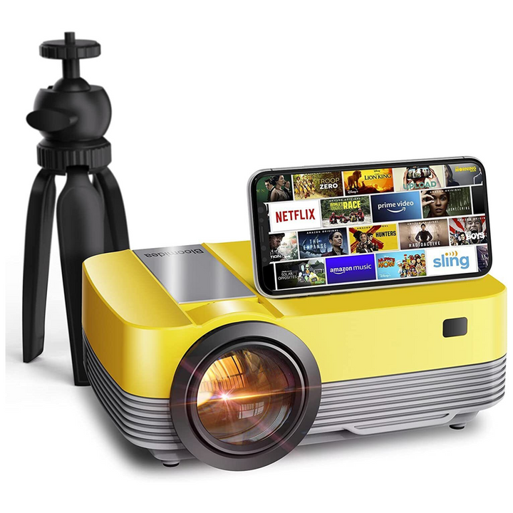 Mini HD Projector with Tripod and Built-In Speakers