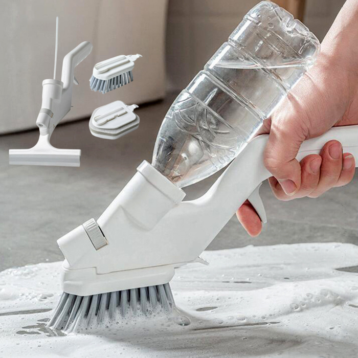 Hendrano™ 4-in-1 Bathroom Floor and Wall Scrub Brush with Extendable Handle