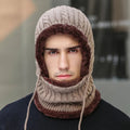 Hendrano™ Knit Balaclava Hat with Attached Scarf and Fleece Lining