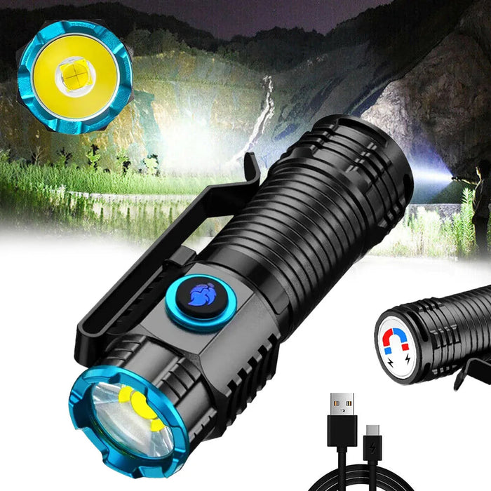 Hendrano™ Rechargeable 1000 Lumen LED Flashlight with Magnetic Tail