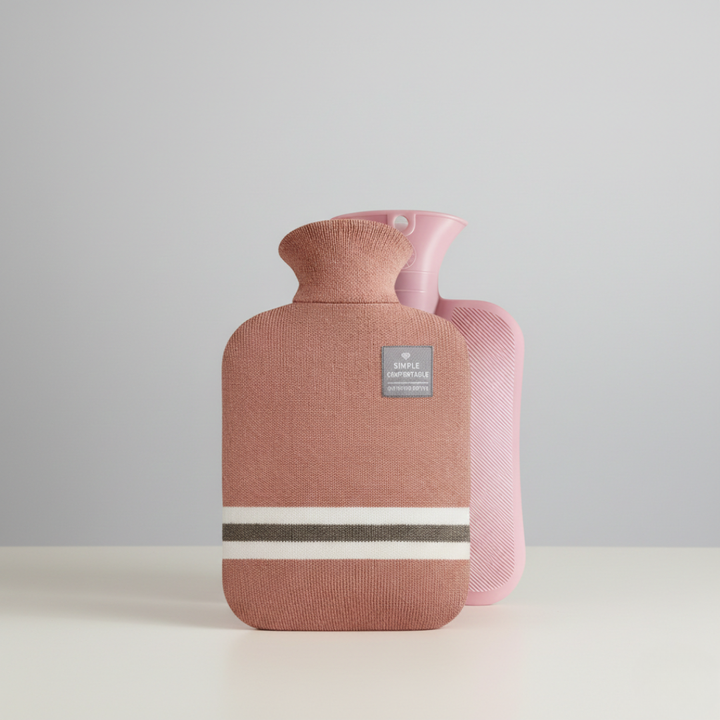 Hendrano™ 2 Liter Hot Water Bottle with Knit Cover, Warm for Hours