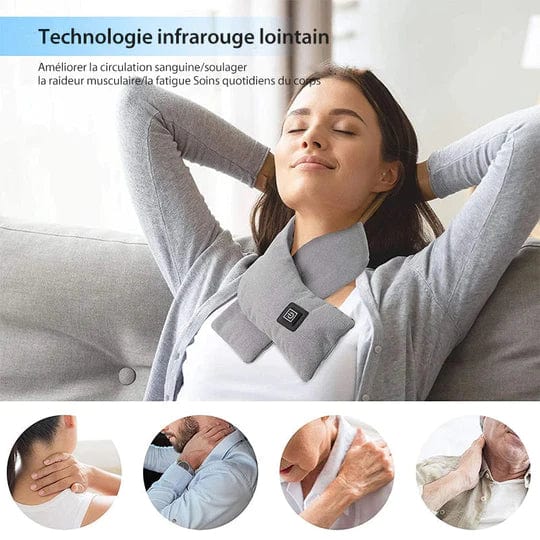 Hendrano™ Heated Neck Scarf with 3 Heat Settings and Hidden USB Port