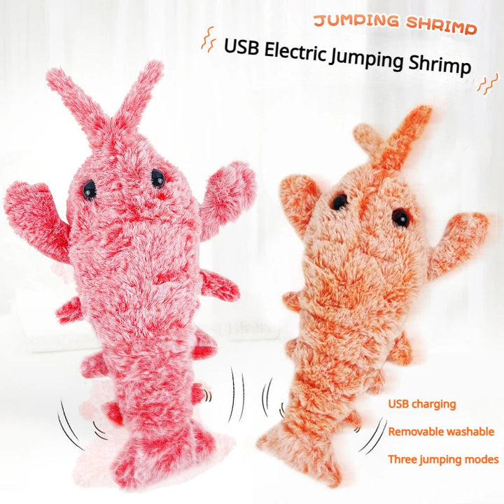 Hendrano™ Flopping Shrimp Pet Toy with Touch-Activated Motion