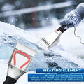 Hendrano™ 12V Heated Ice Scraper for Faster Windshield Clearing