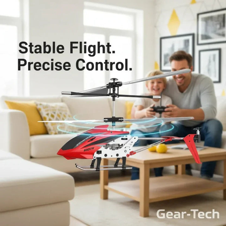 Remote Control Helicopter with LED Lights and Gyro Stabilizer
