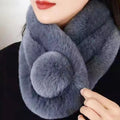 Hendrano™ Plush Faux Fur Loop Scarf – Soft, Cozy Neck Warmer