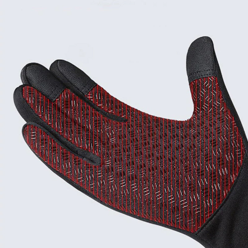 Water-Repellent Fleece-Lined Winter Gloves with Touchscreen