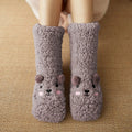 Hendrano™ Cute Bear Fleece Socks with Non-Slip Gripper Sole
