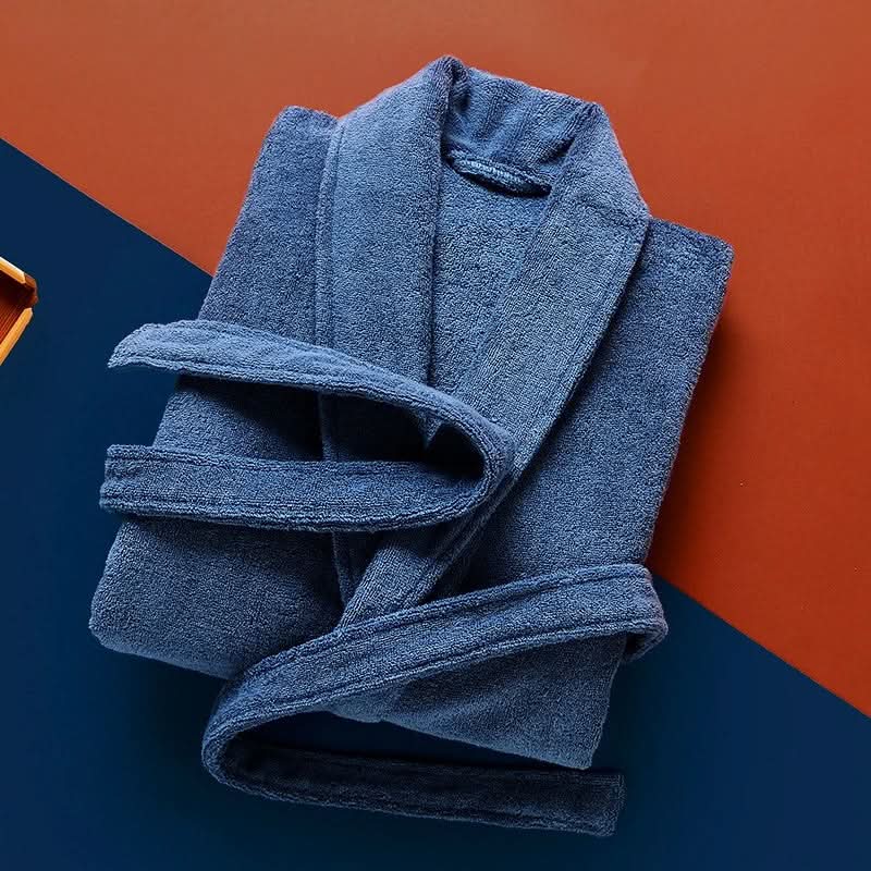 Men’s Long Fleece Bathrobe – Warm Winter Robe
