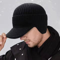 Hendrano™ Men's Knit Winter Hat with Ear Flaps and Short Brim