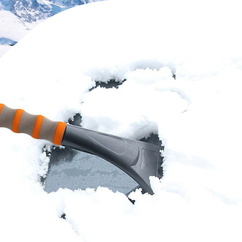 Soft-Grip Snow Brush with Notched Ice Scraper