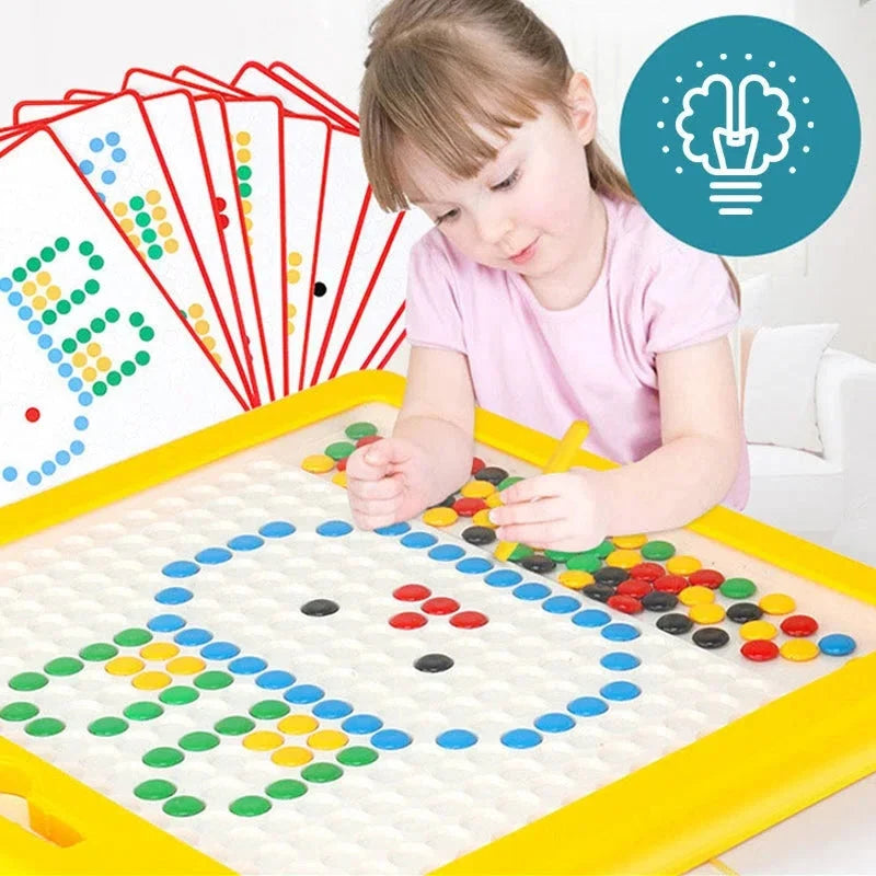 Hendrano™ Large Magnetic Drawing Board for Kids with Pattern Cards