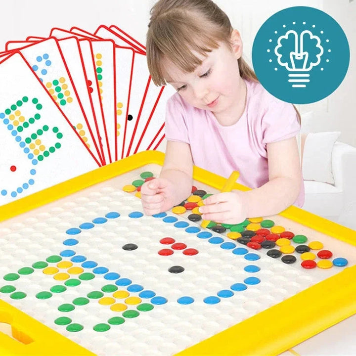 Hendrano™ Large Magnetic Drawing Board for Kids with Pattern Cards