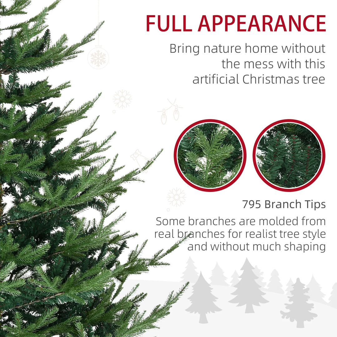 Realistic green Nordic pine artificial Christmas tree