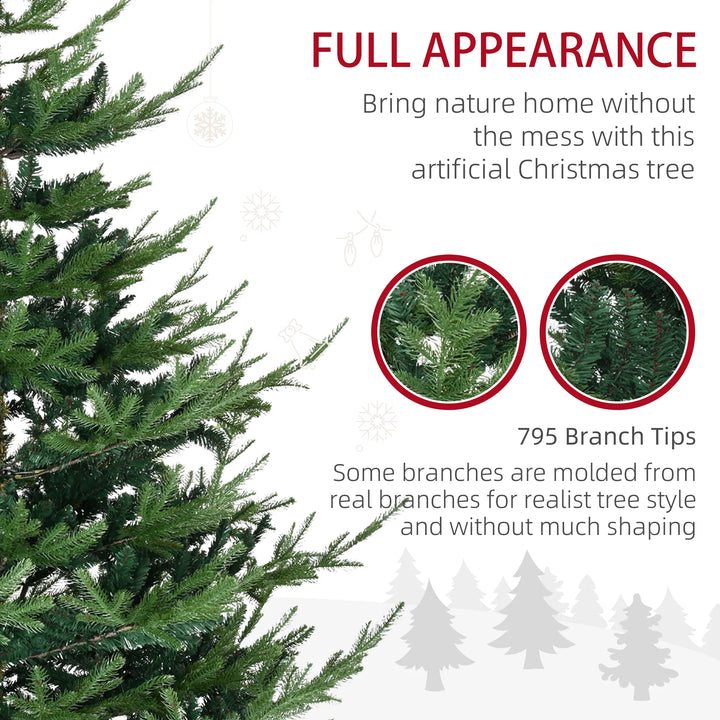 Realistic green Nordic pine artificial Christmas tree