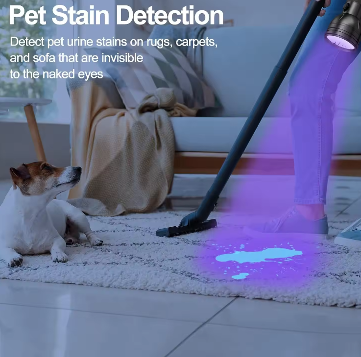 Hendrano™ UV Flashlight with 51 LEDs for Finding Pet Urine and Stains