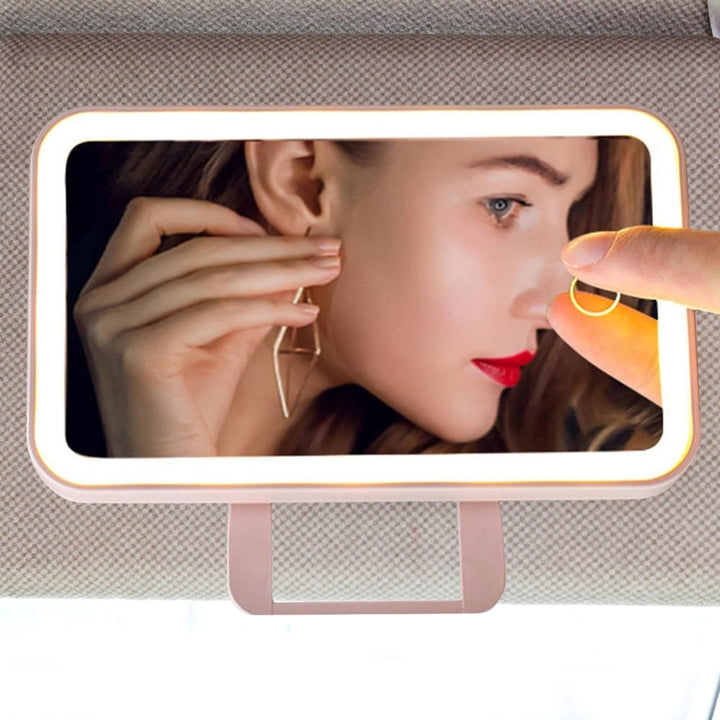 Lighted LED Car Visor Mirror with Dimmable Brightness