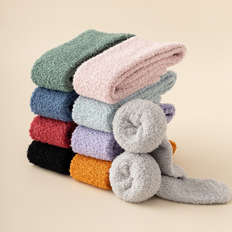 Hendrano™ Extra-Long Coral Fleece Winter Socks for Cozy Feet
