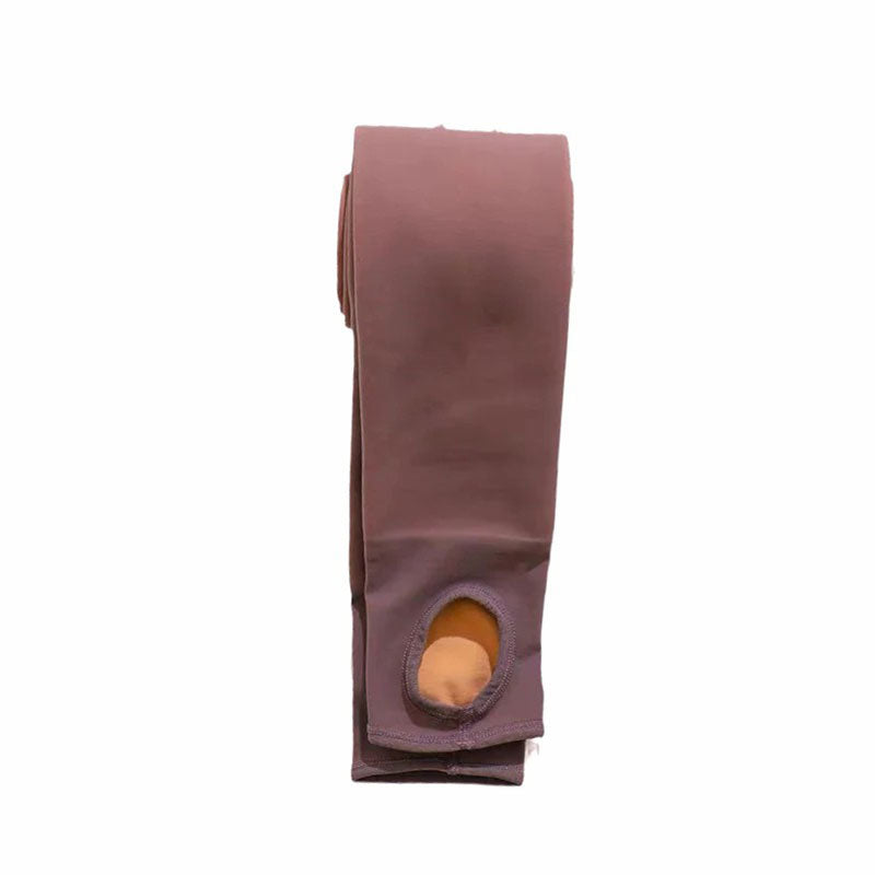 Thick Fleece-Lined Thigh-High Socks That Stay Up