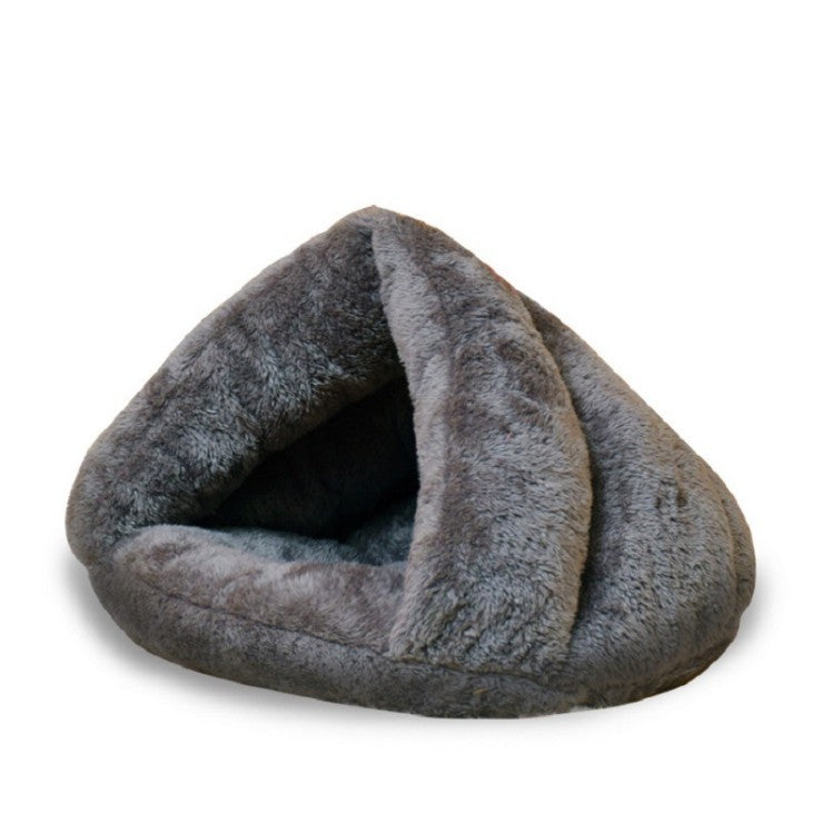 Self-Warming Cat Bed with Soft Faux Fur and Non-Slip Base