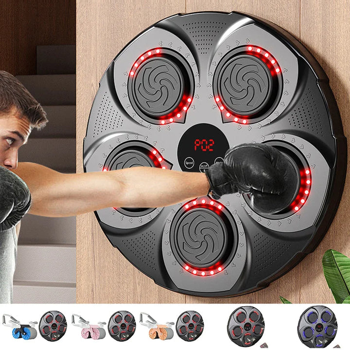 Hendrano™ Wall-Mounted Music Boxing Machine with Bluetooth and Lights