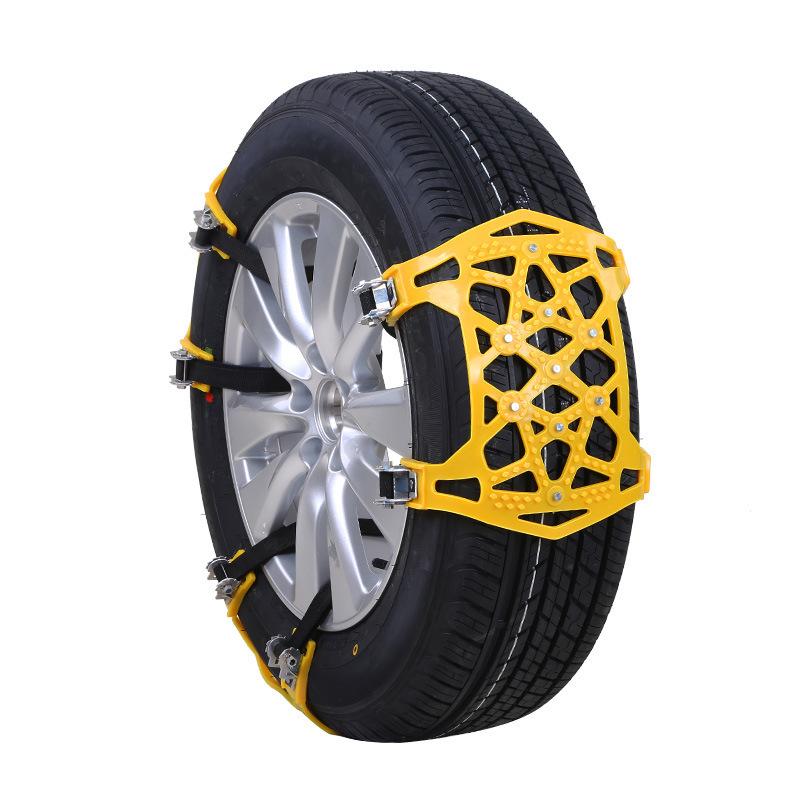 Hendrano™ Steel Snow Chains with X-Spikes for Traction on Ice and Snow