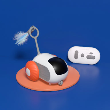 Hendrano Remote Control Cat Car with Feather Wand