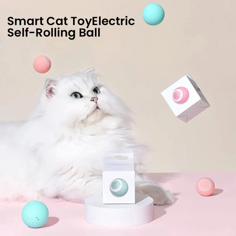 Hendrano™ Interactive Rolling Cat Toy Ball with Smart Obstacle Sensor