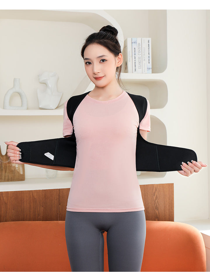 Unisex posture corrector brace with straps