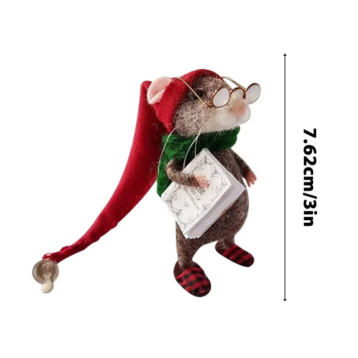 Hendrano™ Needle Felted Mouse DIY Craft Kit for Holiday Decorating