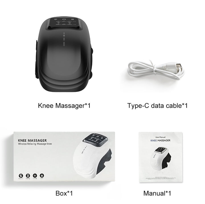 Rechargeable Heated Knee Massager with Kneading and Vibration
