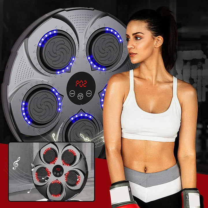 Hendrano™ Wall-Mounted Music Boxing Machine with Bluetooth and Lights